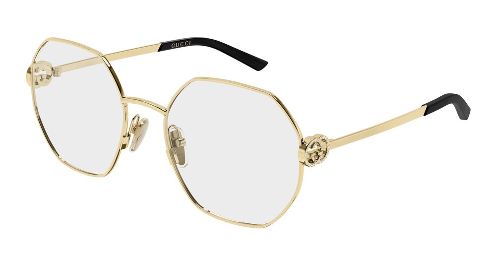 Gucci GG2048O-002 Womens GEOMETRICAL/DIRECTIONAL Optical Frame - Gold
