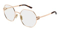 Gucci GG2048O-004 Womens GEOMETRICAL/DIRECTIONAL Optical Frame - Gold