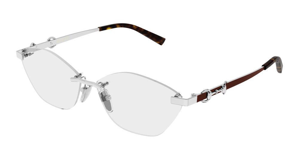 Gucci GG2050O-003 Womens CAT EYE Optical Frame - Silver