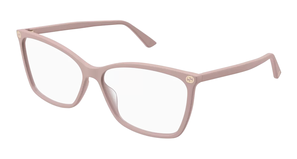Gucci GG0025O-011 Womens Cat Eye Optical Frames - Pink