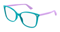 Multi-brand GG0026O-015 Womens CAT EYE Optical Frame - Green