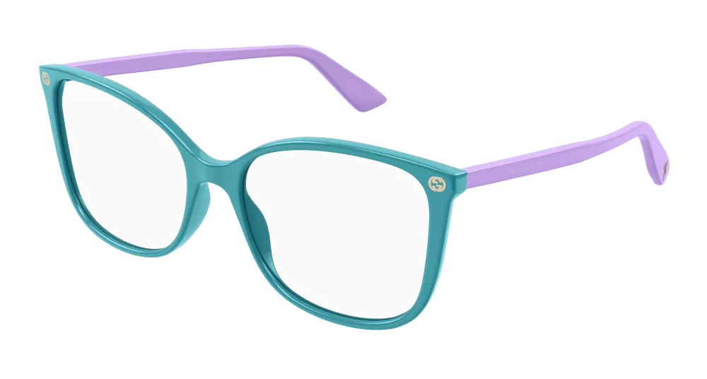 Gucci GG0026O-015 Womens Cat Eye Optical Frames - Green