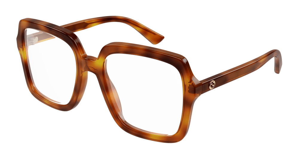 Gucci GG1318O-002 Womens RECTANGULAR / SQUARED Optical Frame - Havana