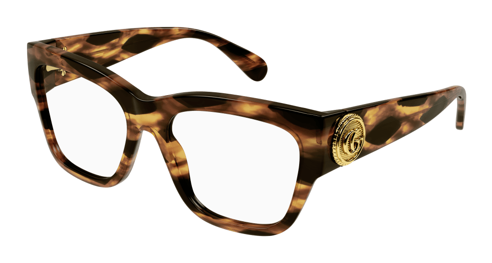 Multi-brand GG1410O-002 Womens RECTANGULAR / SQUARED Optical Frame - Havana
