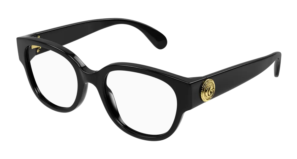 Gucci GG1411O-004 Womens ROUND/OVAL/PANTHOS Optical Frames - Black
