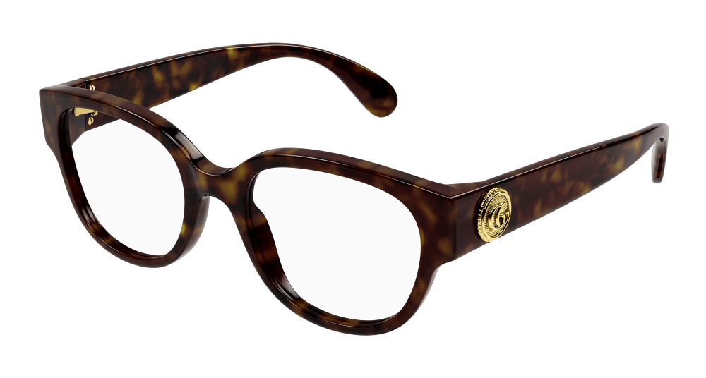 Gucci GG1411O-005 Womens ROUND/OVAL/PANTHOS Optical Frame - Havana