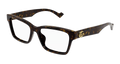Gucci GG1476OK-002 Womens RECTANGULAR / SQUARED Optical Frames - Havana