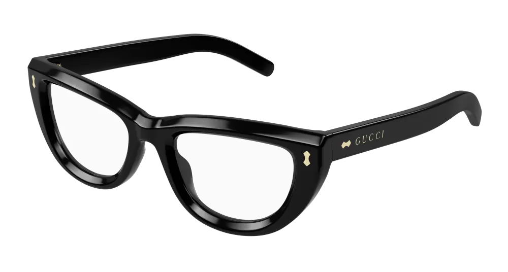 Gucci GG1521O-001 Womens Cat Eye Optical Frames - Black
