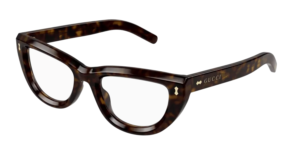 Gucci GG1521O-002 Womens Cat Eye Optical Frames - Havana