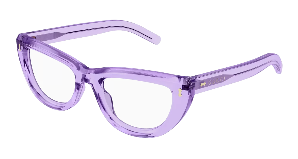 Gucci GG1521O-004 Womens Cat Eye Optical Frames - Violet