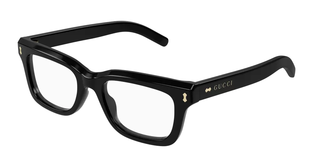 Gucci GG1522O-005 Womens RECTANGULAR / SQUARED Optical Frames - Black