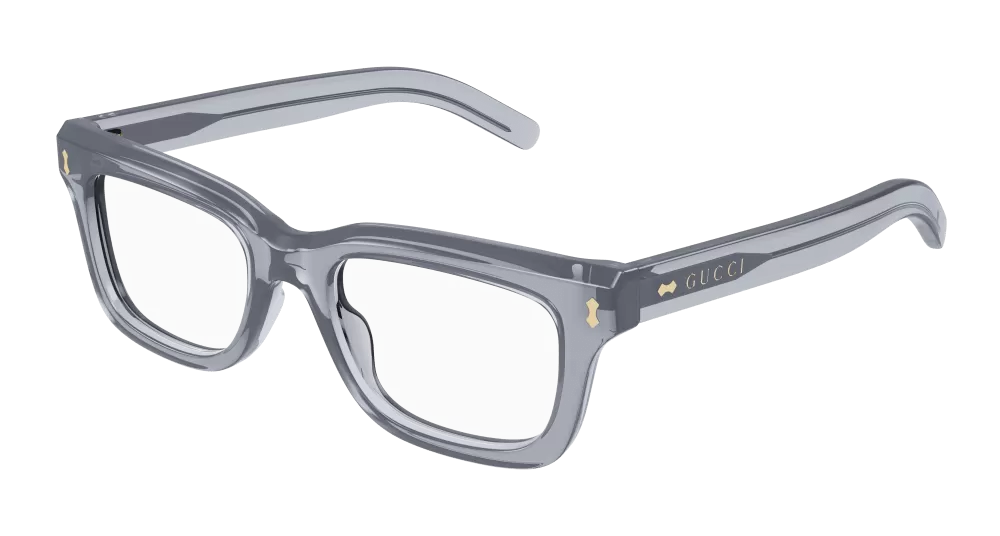 Gucci GG1522O-008 Womens RECTANGULAR / SQUARED Optical Frames - Grey