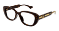 Multi-brand GG1559OK-002 Womens ROUND/OVAL/PANTHOS Optical Frame - Havana