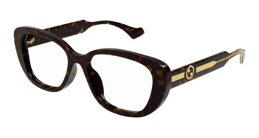 Multi-brand GG1559OK-002 Womens ROUND/OVAL/PANTHOS Optical Frame - Havana