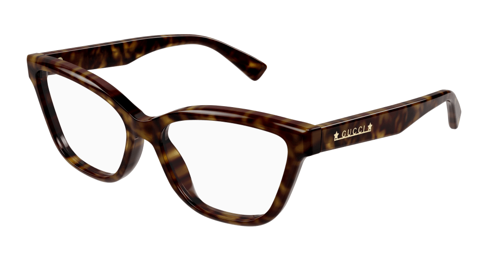 Gucci GG1589O-002 Womens CAT EYE Optical Frame - Havana