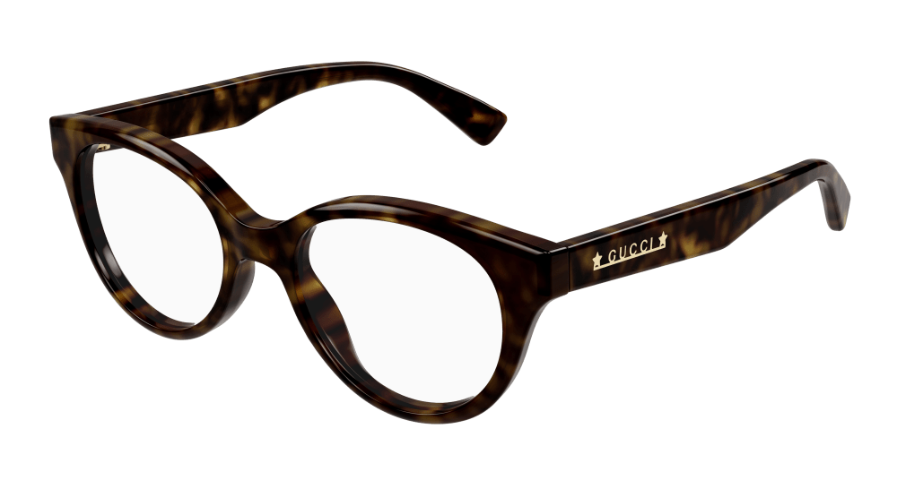 Multi-brand GG1590O-002 Womens ROUND/OVAL/PANTHOS Optical Frame - Havana