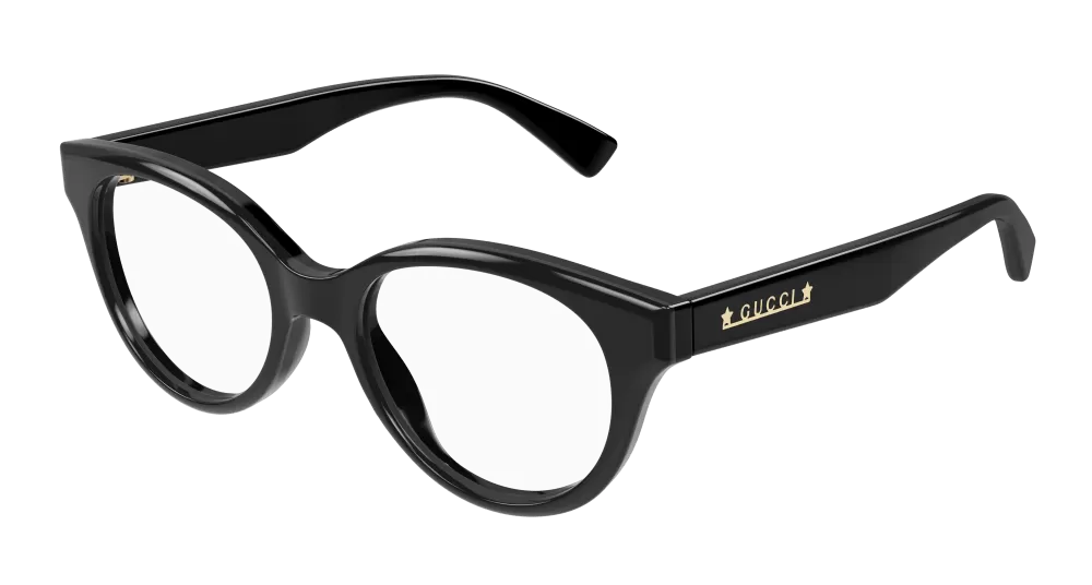 Gucci GG1590O-004 Womens ROUND/OVAL/PANTHOS Optical Frames - Black