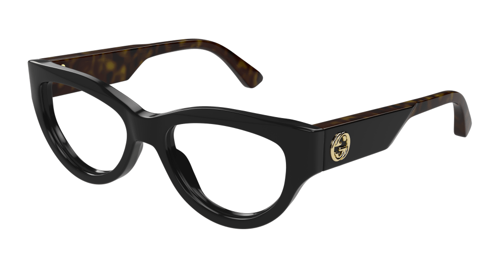 Multi-brand GG1665O-001 Womens CAT EYE Optical Frame - Black