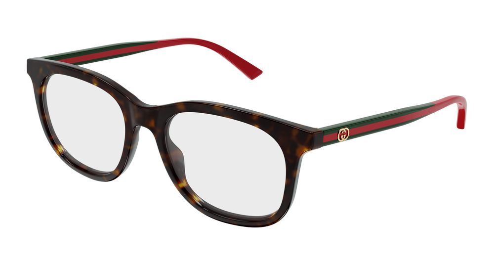 Gucci GG1990O-006 Womens RECTANGULAR / SQUARED Optical Frame - Havana