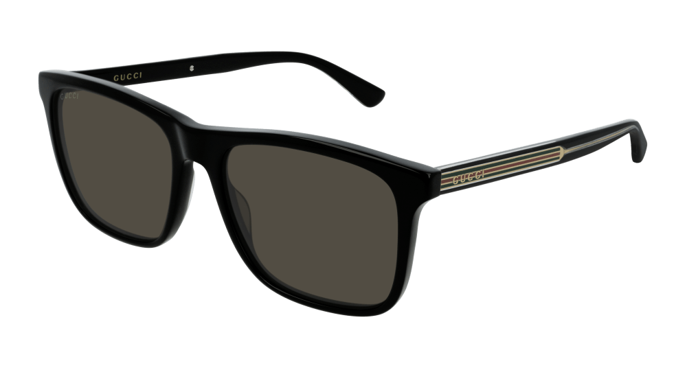 Gucci GG0381SN-007 Mens RECTANGULAR / SQUARED Sunglasses - Black