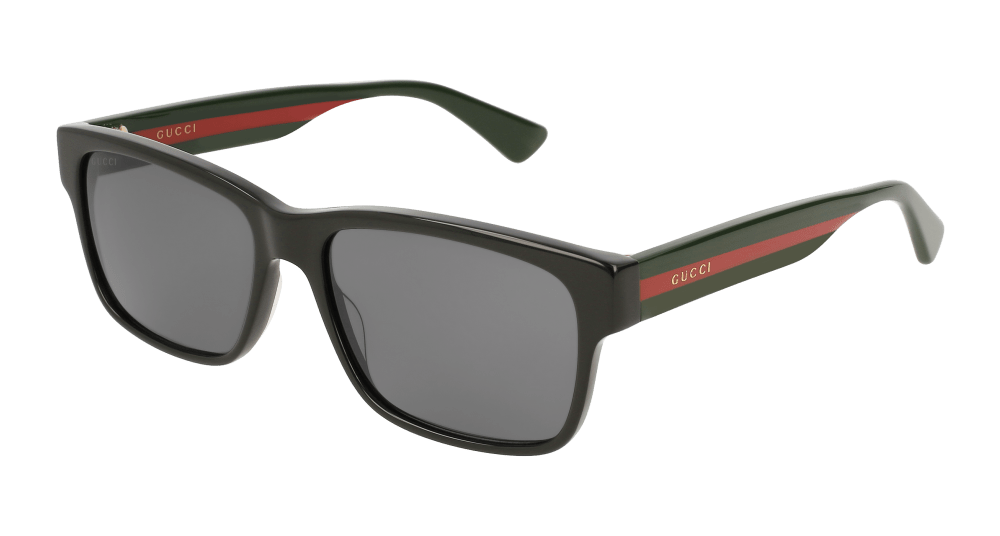 Gucci GG0340S-006 Mens RECTANGULAR / SQUARED Sunglasses - Black