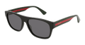 Gucci GG0341S-001 Mens RECTANGULAR / SQUARED Sunglasses - Black