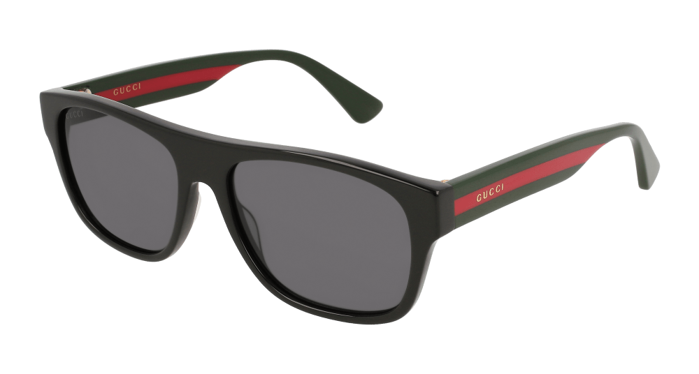 Gucci GG0341S-001 Mens RECTANGULAR / SQUARED Sunglasses - Black