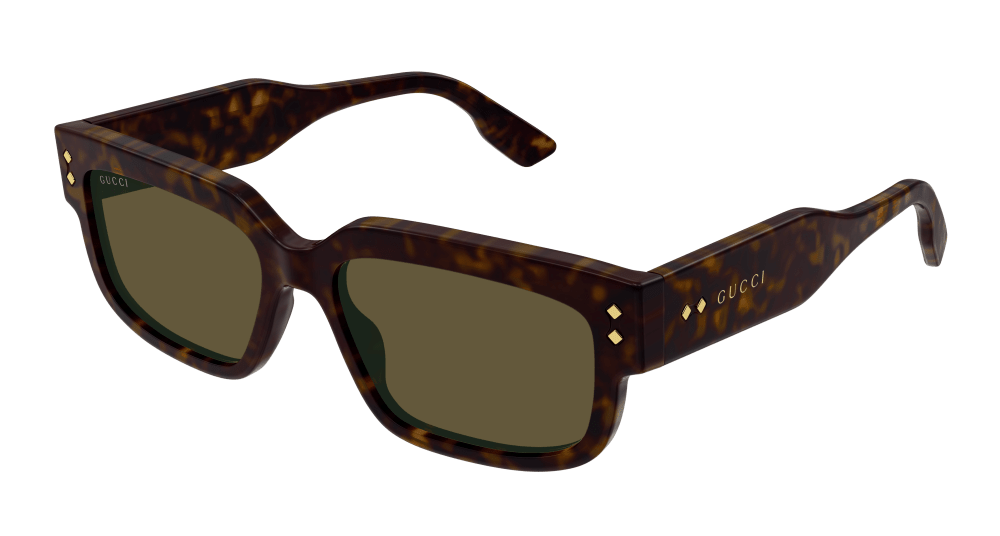 Multi-brand GG1218S-002 Mens RECTANGULAR / SQUARED Sunglasses - Havana