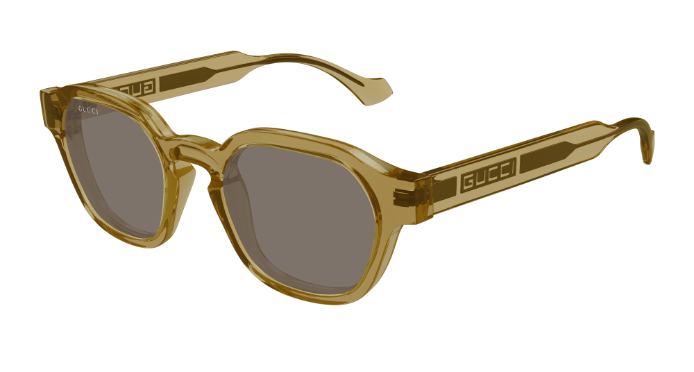 Gucci GG1730S-003 Mens ROUND/OVAL/PANTHOS Sunglasses - Yellow