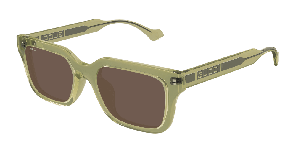 Gucci GG1732SK-003 Mens RECTANGULAR / SQUARED Sunglasses - Green