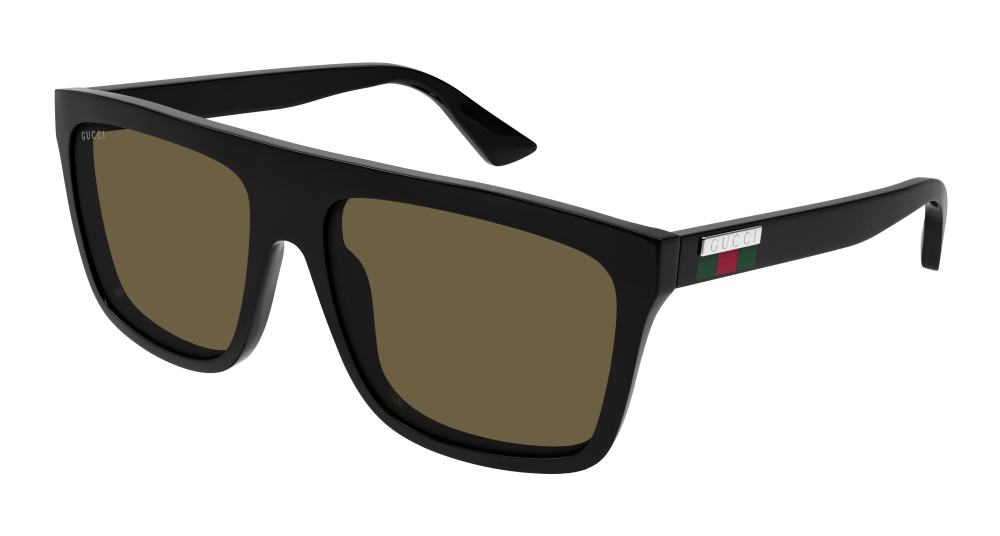 Gucci GG0748S-002 Mens RECTANGULAR / SQUARED Sunglasses - Black