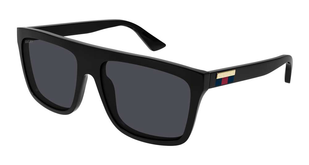 Gucci GG0748S-001 Mens RECTANGULAR / SQUARED Sunglasses - Black