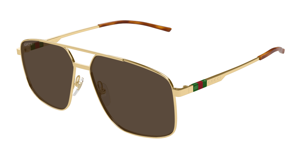 Gucci GG1676S-002 Mens PILOT/NAVIGATOR Sunglasses - Gold