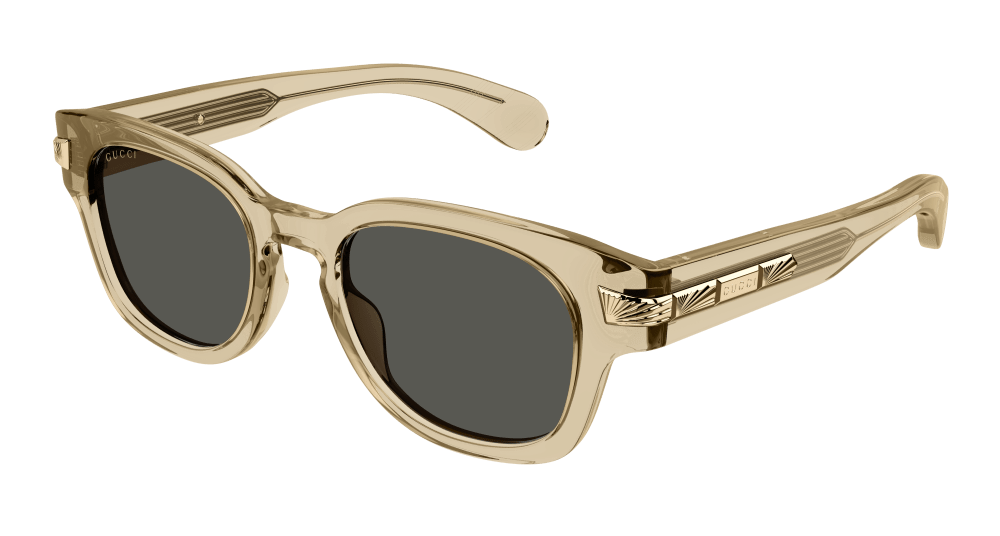 Multi-brand GG1518S-004 Mens ROUND/OVAL/PANTHOS Sunglasses - Brown