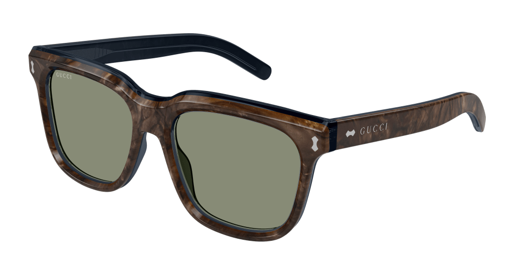 Multi-brand GG1523S-003 Mens RECTANGULAR / SQUARED Sunglasses - Blue