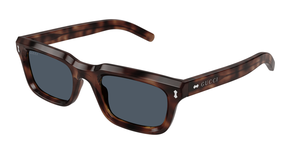 Gucci GG1524S-002 Mens RECTANGULAR / SQUARED Sunglasses - Havana