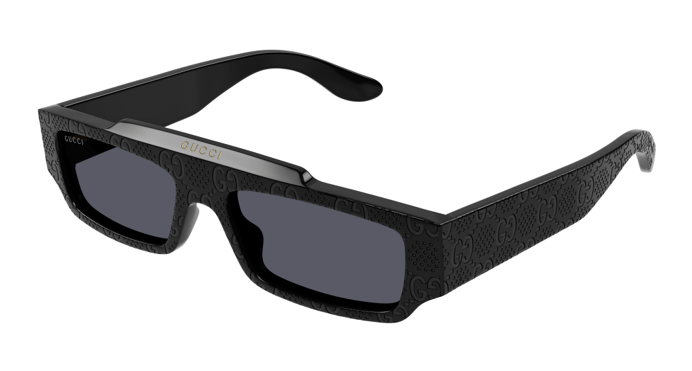 Multi-brand GG1592S-001 Mens RECTANGULAR / SQUARED Sunglasses - Black