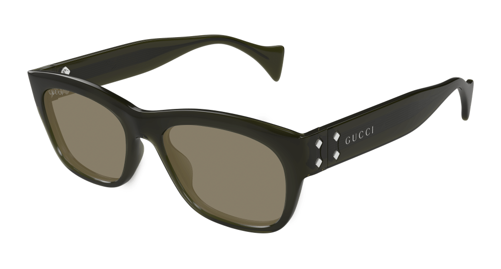 Multi-brand GG1706S-003 Mens RECTANGULAR / SQUARED Sunglasses - Green