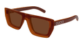 Multi-brand GG1723S-002 RECTANGULAR / SQUARED Sunglasses - Brown