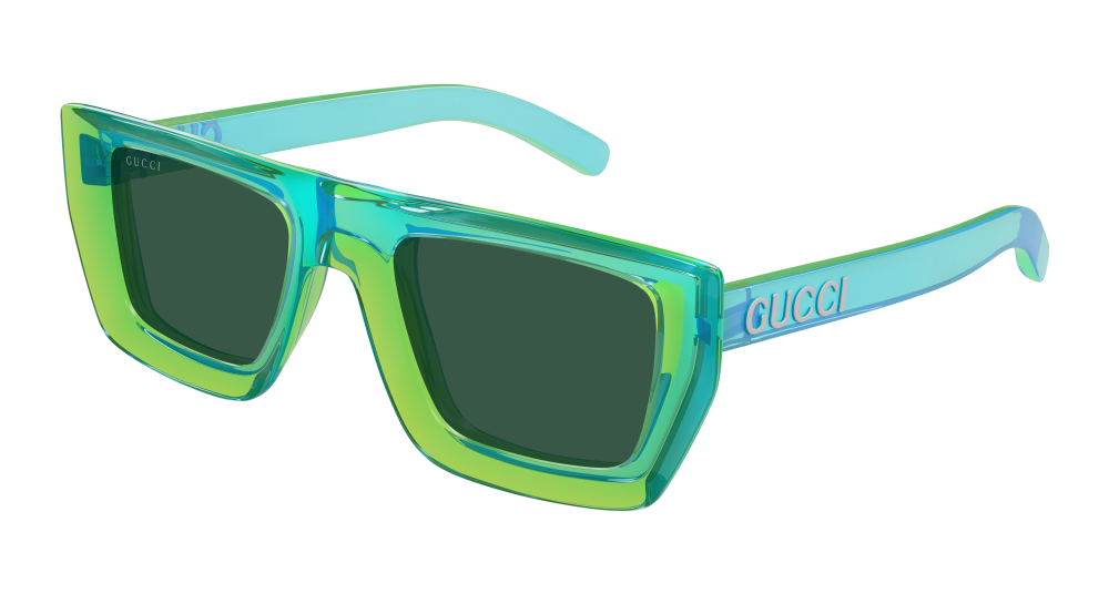 Multi-brand GG1723S-005 RECTANGULAR / SQUARED Sunglasses - Green