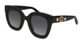 Gucci GG0208S-001 Womens RECTANGULAR / SQUARED Sunglasses - Black