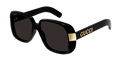 Multi-brand GG0318S-005 Womens RECTANGULAR / SQUARED Sunglasses - Black