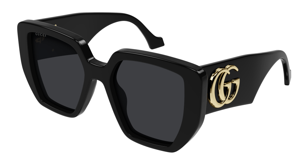Gucci GG0956S-003 Womens RECTANGULAR / SQUARED Sunglasses - Black