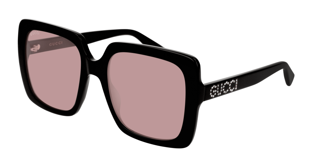 Images GG0418S-002 Womens RECTANGULAR / SQUARED Sunglasses - Black