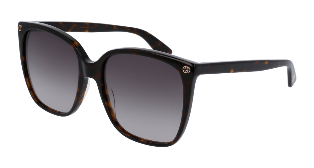 Gucci GG0022S-003 Womens CAT EYE Sunglasses - Havana