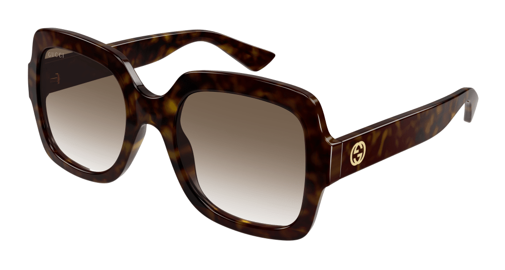 Gucci GG1337S-003 Womens RECTANGULAR / SQUARED Sunglasses - Havana