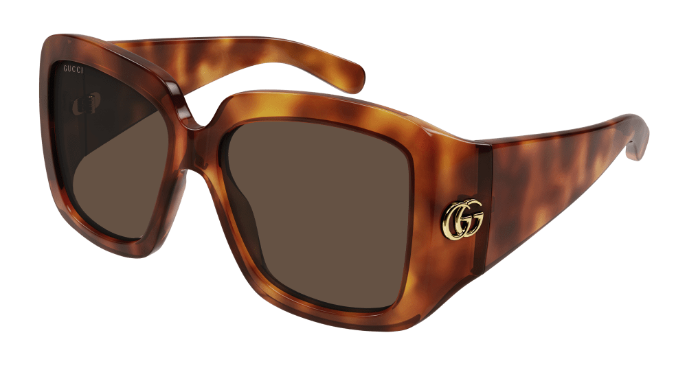 Multi-brand GG1402S-002 Womens RECTANGULAR / SQUARED Sunglasses - Havana