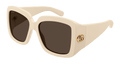 Multi-brand GG1402S-004 Womens RECTANGULAR / SQUARED Sunglasses - Ivory