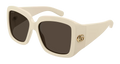 Gucci GG1402S-004 Womens RECTANGULAR / SQUARED SUNGLASSES - Ivory