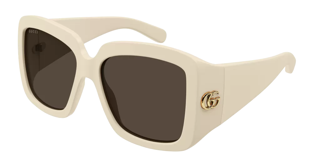 Gucci GG1402S-004 Womens RECTANGULAR / SQUARED SUNGLASSES - Ivory